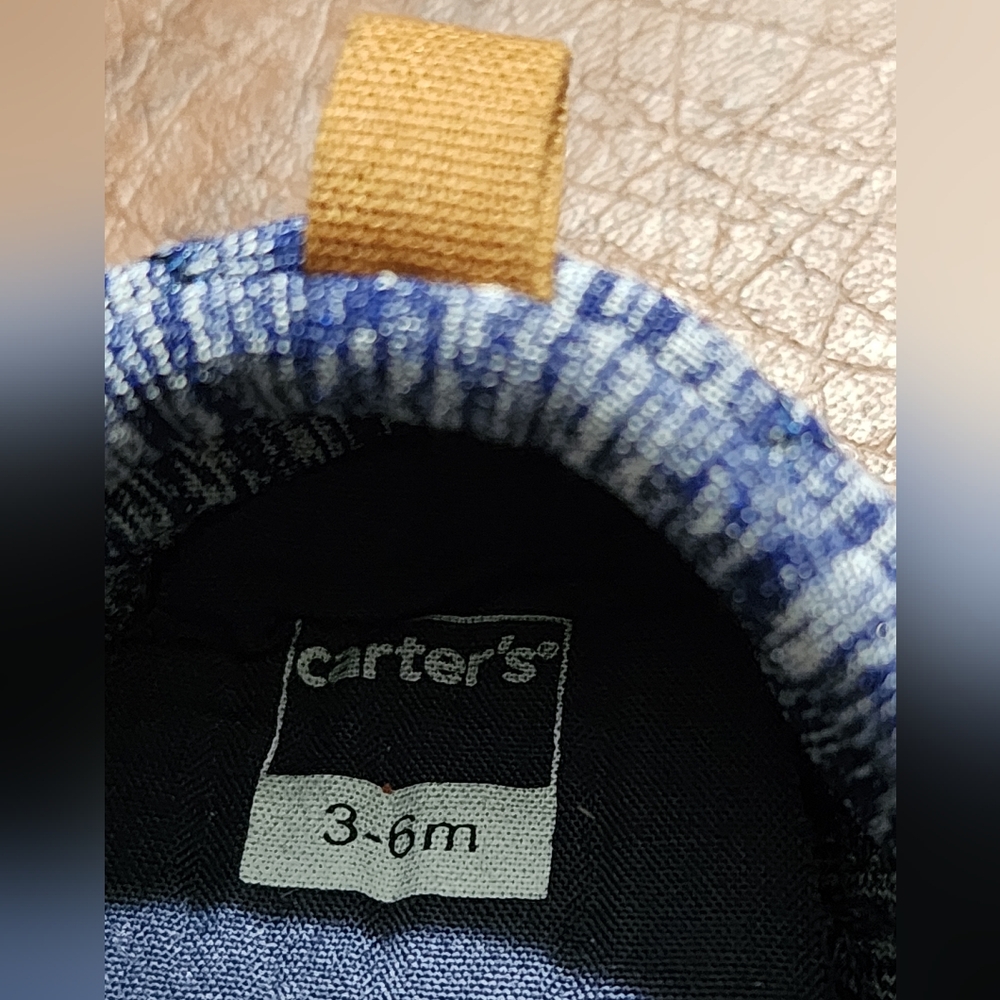 NWOT - Carter's Navy and White Kids Slippers - Picture 3 of 5